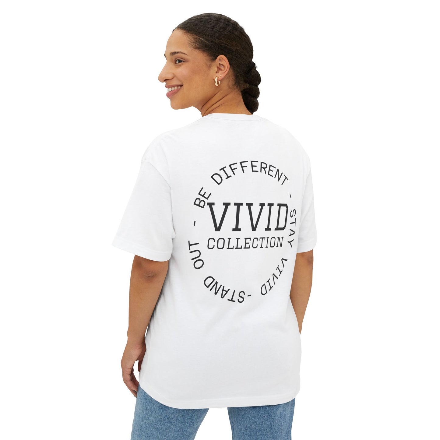 Vivid Collection Varsity Oversized Boxy Tee