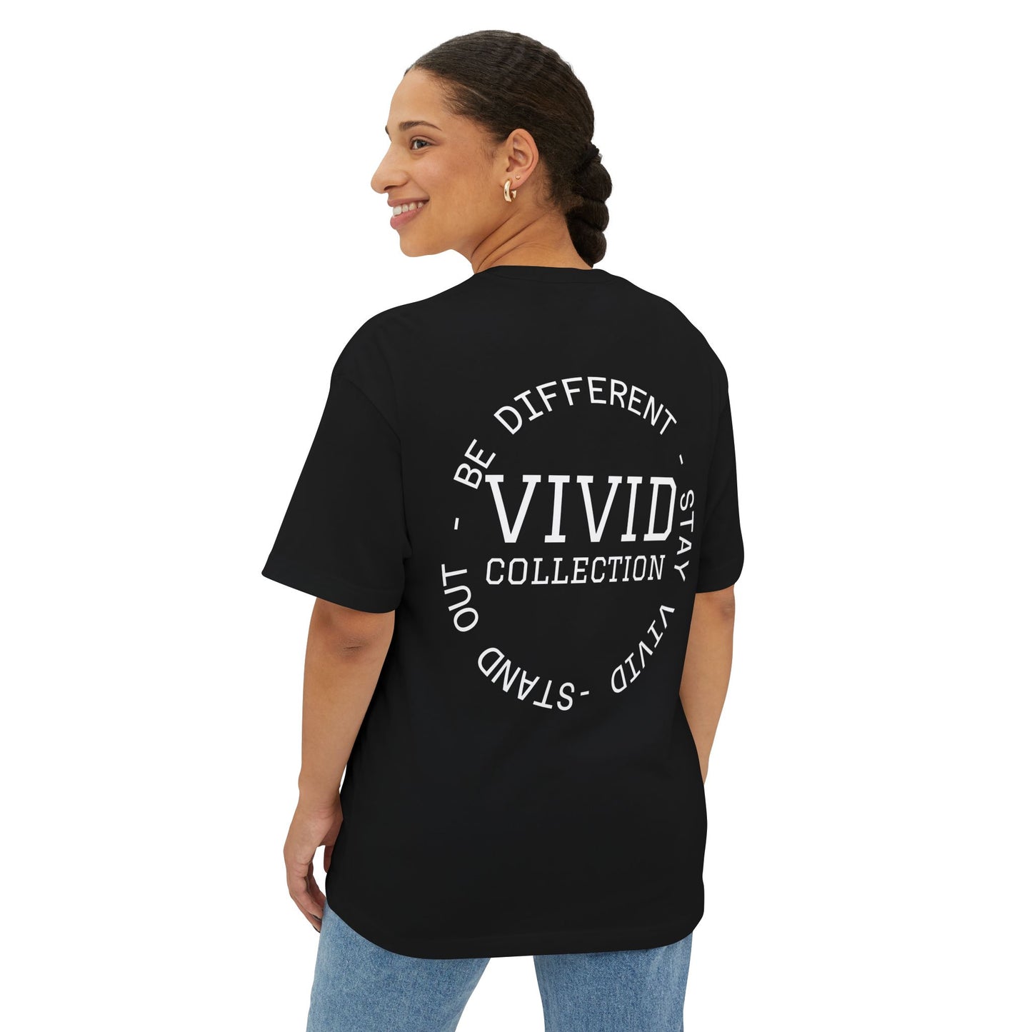 Vivid Collection Varsity Oversized Boxy Tee