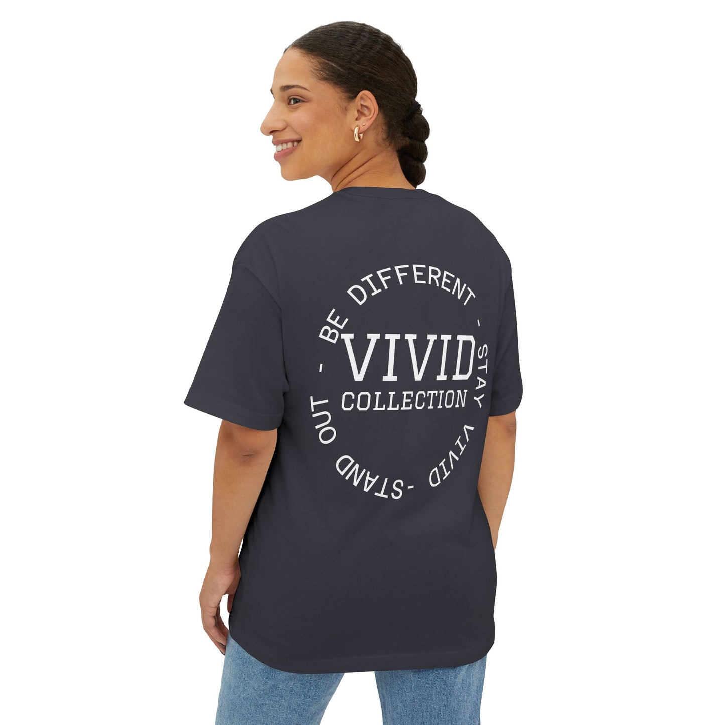Vivid Collection Varsity Oversized Boxy Tee