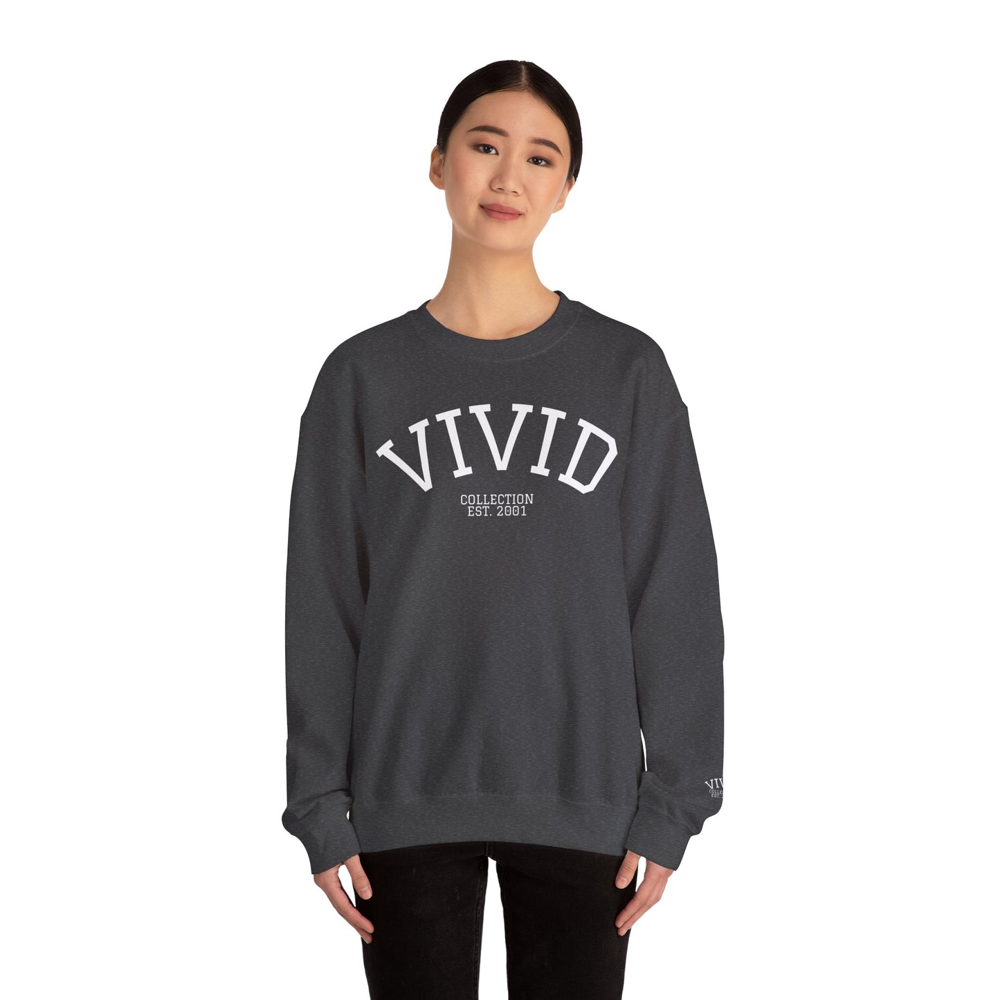 Vivid Collection 'Varsity' Unisex Crewneck Sweatshirt