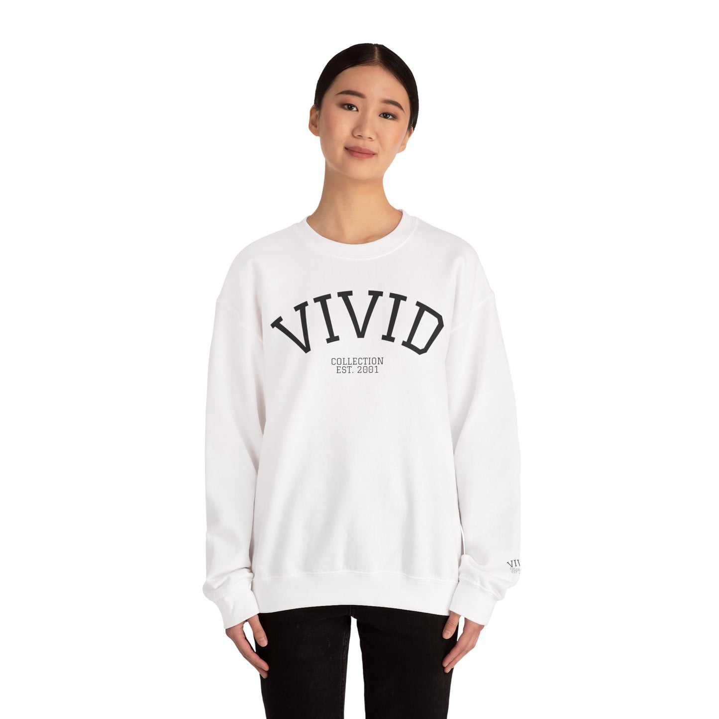 Vivid Collection 'Varsity' Unisex Crewneck Sweatshirt